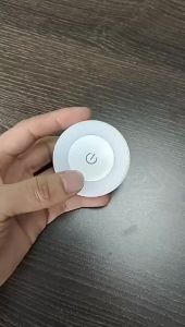 Warm White Yellow Light Wireless Bedside Lamp / LED Touch Sensor Night Light /adjustable Intelligent Lighting Wall Lamp/Round Magnetic Stickable Light