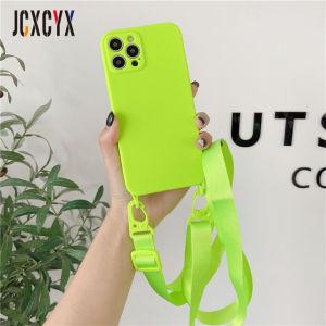 Ốp Điện Thoại Có Dây Đeo Vòng Cổ Dây Đeo Chéo Cho iPhone 14 11 12 13 Pro Max Mini XS XR X 7 8Plus SE3 14Max Soft Funda