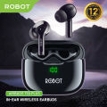 ROBOT T30 Plus Headset TWS Wireless Earphone Airbuds T30 Plus Original BT 5.3 ORIGINAL 12 Months Warranty. 