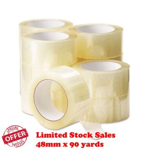 【ShopWithJoy】Pita Soletip Adhesive Transparent Tape Opp Tape Packing Packaging Carton Tape 48mm x 90 yards