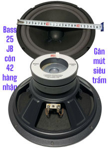 Loa bass 25 JB côn 42 gân mút từ kép 100+100 - giá 1 cái - loa siêu trầm