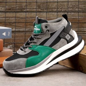 Work Boots Men Anti-puncture Work Sneakers Safety Shoes Men Steel Toe Cap Anti-puncture Indestructible Shoes Protective