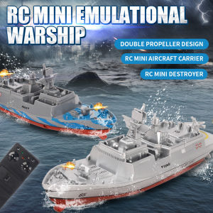Bafada 2.4GHz Bot Control Remote Control Battleship Waterproof Educational Toys Challenger Aircraft Carrier - RC Boat Aircraft Ship - Boat Kids Toys for Boys Girls