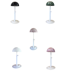 Home and Travel Friendly Plastic Wig Holder with Adjustable Height Hat Display Unique Wig Rack for Wig Care and Storage