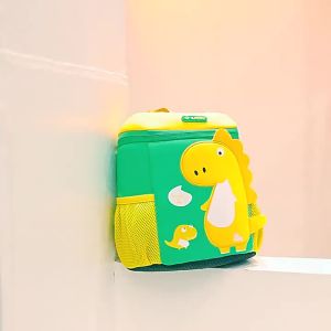 IP ผิวขาวกระเป๋านักเรียนเด็กอนุบาลกระเป๋าลายไดโนเสาร์ขนาดใหญ่ขนาดกลางและขนาดเล็กกระเป๋ากันหาย