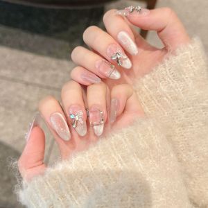 Nail Lab Premium Customised Press-On 10 Pieces Fake Nails Nail Art With FREE Glue and Apply Kit