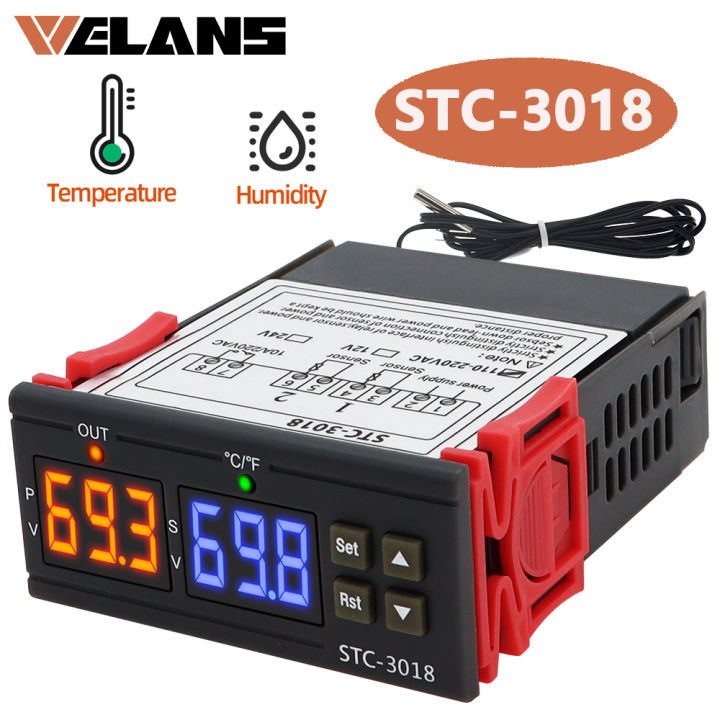 STC3018 Dual Digital Thermostat Temperature Controller Thermometer