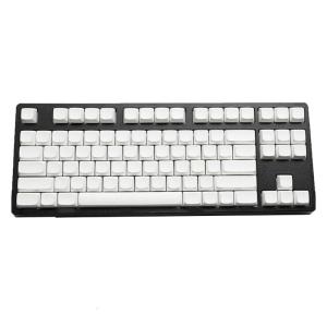 87Pcs Minimalist White Keycap XDA Profile PBT Blank Key Cover for Mechanical Keyboards
