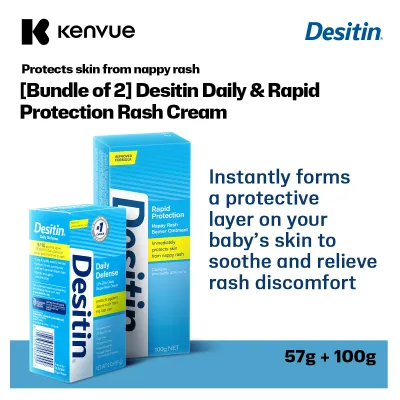 Desitin Rapid Protection Nappy Rash Ointment Instantly Soothes Diaper Rash 100g / Set (Max Strength)