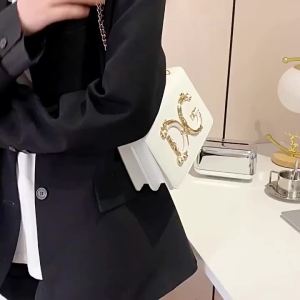 High-quality elegant letter-patterned small square handbag for women 2023 Cross-border new fashion versatile chain shoulder crossbody bag
