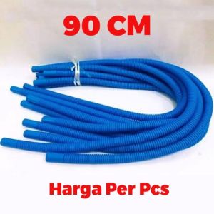 Selang SPIRAL BIRU 90 CM ELASTIS - Slang Sepiral 90cm Mesin Pompa Power Head Box Top Filter Air Aquarium Aquascape Kolam Ikan