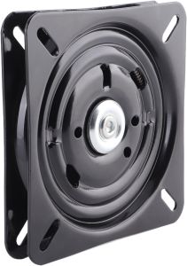 7 inch Bar Stool Swivel Plate 360° Square Rotating Swivel Plate Chair Turntable Base Automatic Rebound Stool Rotating Base Turntable Hardwares for Home Bar Office