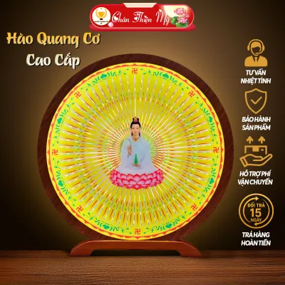 Đèn Thờ Hào Quang Quan Âm Bồ Tát chuyển động hiệu ứng cao cấp - Chân Thiện Mỹ
