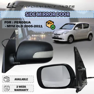 Perodua Myvi Old 2005-2010 First Generation (SE1 / SE2) 5 Wire Side Mirror Door With Signal Lamp Cermin Sisi Kereta