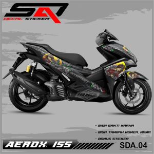 Stiker Custoom Full Body AEROX 155 Lama - Decal Sticker Variasi Motor AEROX 155 SDA.04