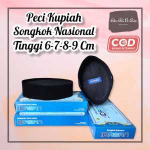 BEST SELLER TERMURAH PECI HITAM SONGKOK TINGGI 6CM 7CM 8CM 9CM SONGKOK NASIONAL HITAM POLOS BISA COD ANAK ANAK DAN DEWASA PECI KUPIAH HITAM BISA COD WADIMOR AWING MANIS