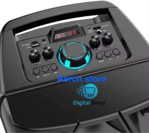 ZQS 8210 BOOM BOX 8" ×1 WIRELESS KARAOKE BLUETOOTH SPEAKER READY STOCK