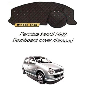 winsenshop Perodua kancil 2002 kancil lampu bulat dashboard cover diamond non slip mat