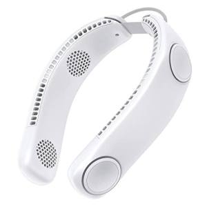 FC[SG in Stock]ZUZG Smartelf Bladeless Neck Fan Portable Rechargeable Four-Turbo 3D Airflow Foldable Personal Cooling Leafless Hanging Neck Fan USB Wearable Around the Neck Fans for Women Men Quiet