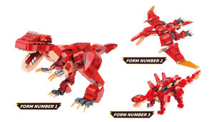 Đồ chơi xếp hình Qman 42106: Khủng long biến hình gồm 287 chi tiết kèm sách hướng dẫn