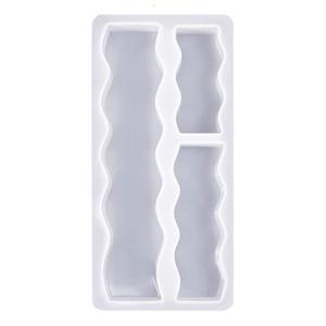 Round/Waving/Heart Molds for Making Soap Chocolate DIY Valentines Gift 3-in-1 Long Molds