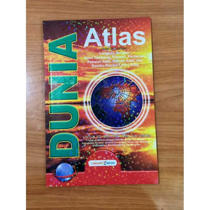 Buku Atlas Dunia Edisi Terbaru 38 Provinsi Terlengkap Kertas HVS Uk. A5 ...