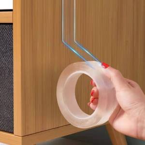 Multifunction Nano Tape Double-Sided Adhesive Traceless Washable Removable Tapes can be reused 1Meters 3Meters long Nano Double Sided Tape Removable Mounting Tape Adhesive Grip Washable Strong Sticky Wall Tape Strips Transparent Tape Poster Carpet Tape