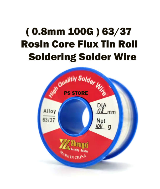 1.5mm 63/37 Tin Lead Rosin Core Solder Wire – 100g Spool For Electronics & Circuit Board Work