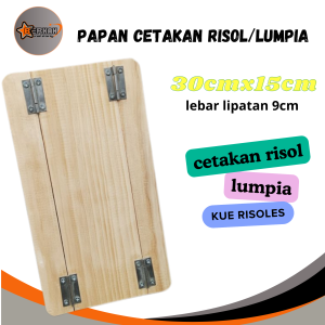 Papan Risoles Pencetak Risol Risolis Lumpia Kue dari bahan kayu jati Asli