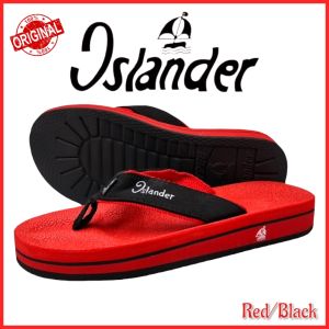 Islander Red/Black Mens non-slip rubber soles 100% Authentic and Original color slippers (Makapal)