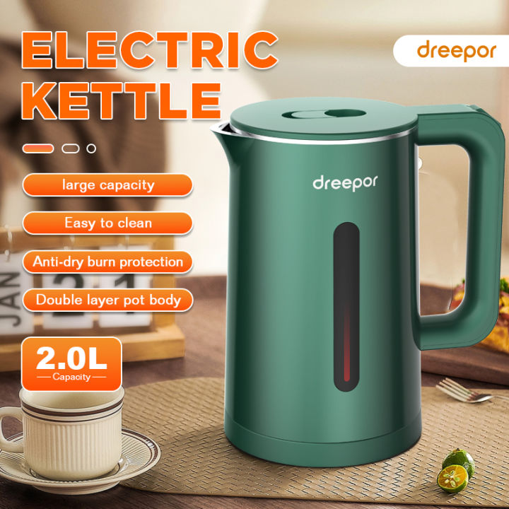 Dreepor%202L%20Fast%20Boiling%20Electric%20Kettle%20Double%20Layer%20anti-scalding%20Automatic%20Heat%20Preservation%20Kettle%20-%20Image%202