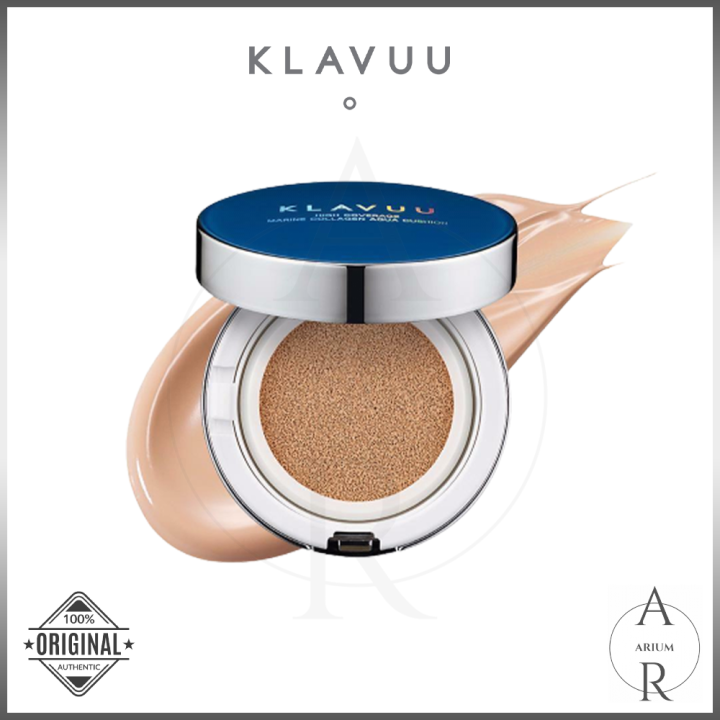KLAVUU Blue Pearlsation High Coverage Marine Collagen Aqua Cushion 12g ...