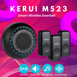 Bell Pintu Rumah Wireless KERUI M523 F15 Waterproof Multi Tone Memory