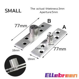 Ellebreen 360° Stainless Steel Door Pivot Hinge Swing Door Hinge Stainless Steel Hardware Accessories 1pc