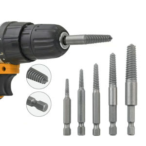 Bộ Dụng Cụ 5 Mũi Khoan Xoắn Tháo Ốc Bị Hỏng Gãy Kèm Đầu Nối Dài 60mmn