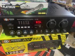 Joson AV-902 1200W Digital Karaoke Professional Stereo Amplifier With Free MIC