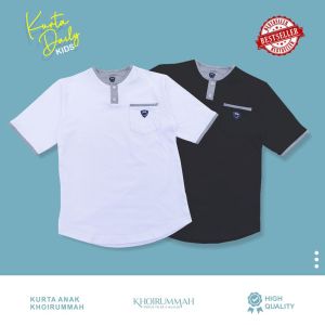 KHOIRUMMAH Koko Kurta Badar Kids | Kaos Kurta Anak Laki Laki | Koko Kurta Anak Polos | All Varian