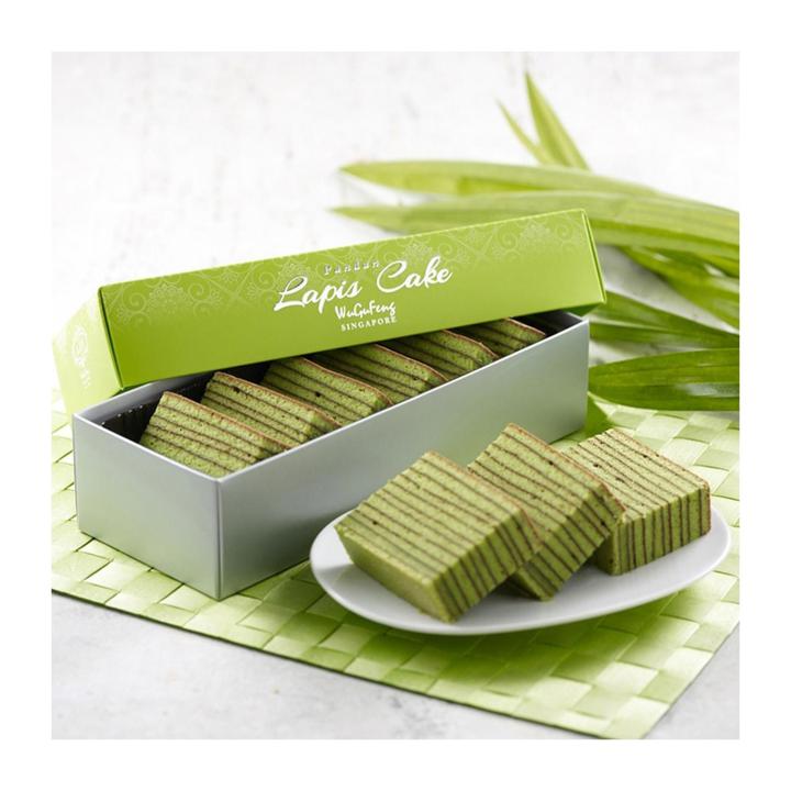 WuGuFeng SINGAPORE 五谷豐新加坡礼饼 Singapore Pandan Lapis Cake Slice - 6 ...