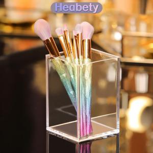 Heabety ที่เก็บแปรงแต่งหน้าทำจากพลาสติกอะคริลิคสำหรับวางเครื่องสำอางที่เก็บเครื่องสำอางแบบตั้งโต๊ะ