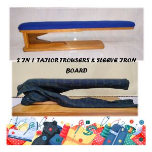 2 IN 1 TAILOR TROUSERS & SLEEVE WOODEN IRON BOARD | BY OLD MAN CRAFT