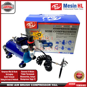 Mini Kompresor Air Brush H&L Set Siap Pakai