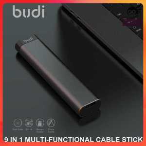 BUDI Cable Stick 9 in 1 Multifunctional USB TF SIM Card Storage - DC516B