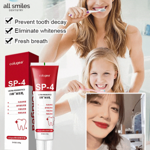 Fresh Whitening Probiotic Toothpaste/Whitening/Remove Yellowing/SP-4 Probiotics Remove Tooth Stains Toothpaste/Bright Teeth Fresh Breath Toothpaste益生菌美白牙膏/去除烟渍清新口气/口腔护理美白牙膏