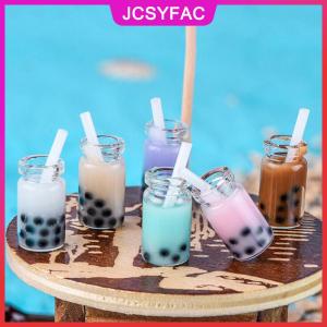 JCSYFAC 3 cái 1:12 Dollhouse Miniature trà sữa cup mini đồ chơi nhà búp bê trang trí