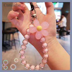 [Cumarba] 1pc Macaron-Colored Bead String Fashion Mobile Phone Lanyard Ins Style Handmade Beaded Anti-Lost Mobile Phone Chain