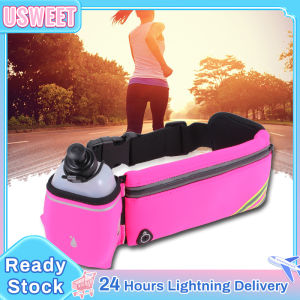 Sports Waist Bag For Men and Women Running Belt With Water Bottle Outdoor Adjustable Belt Pouch High Quality Universal Waterproof Waist Pack