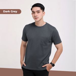 BROGUY Kaos Polos Waffle Lengan Pendek