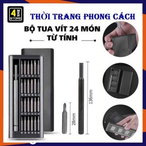 Bộ Tua Vít Đa Năng - Bộ Tô Vít Đa Năng Mini 24 Đầu Thép Không Gỉ Nhỏ Sửa Điện Thoại Mở Laptop Mắt Kính Đồng Hồ Tiện Lợi - Bộ Dụng Cụ Sửa Chữa Điện Thoại Cao Cấp
