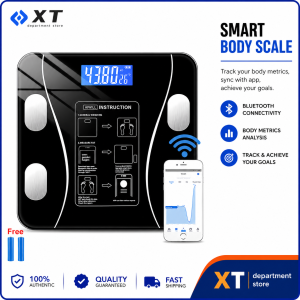 Smart bluetooth body fat scale - accurately measures weight and fat content digital human scale
