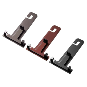 Car Headrest Hook Stylish Leather & Metal Organizers Automotive Seat Back Hook Simple Operate for a Tidy Interior